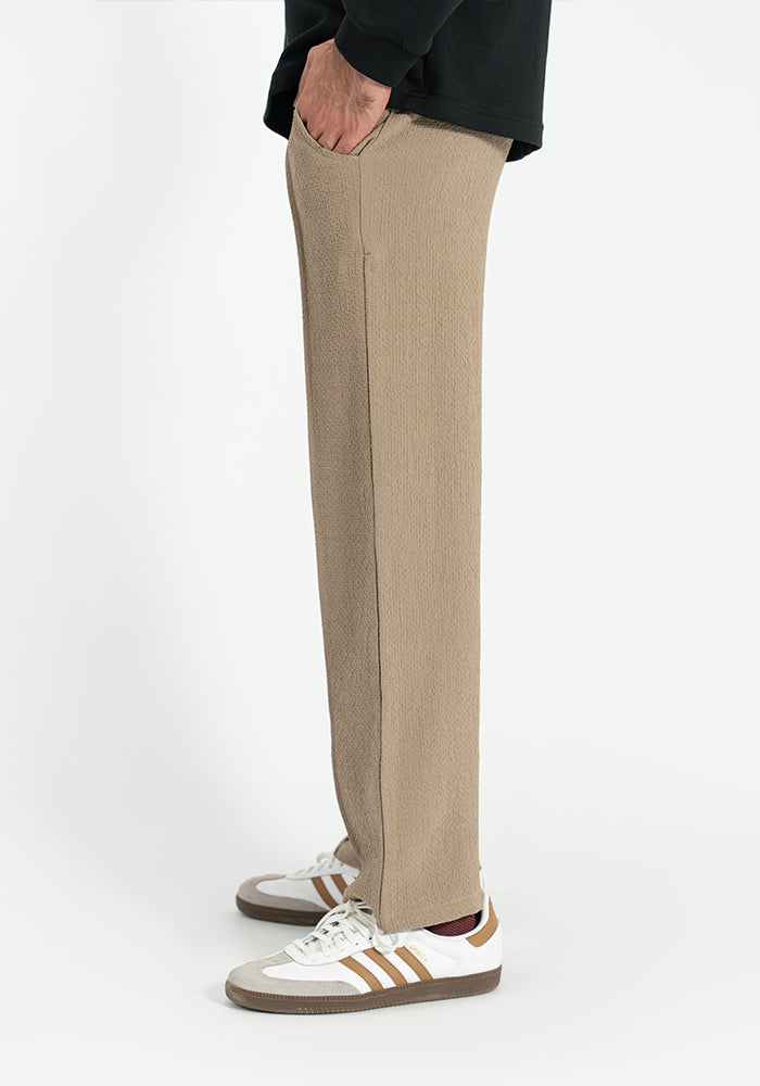 Textured Tailored Pants