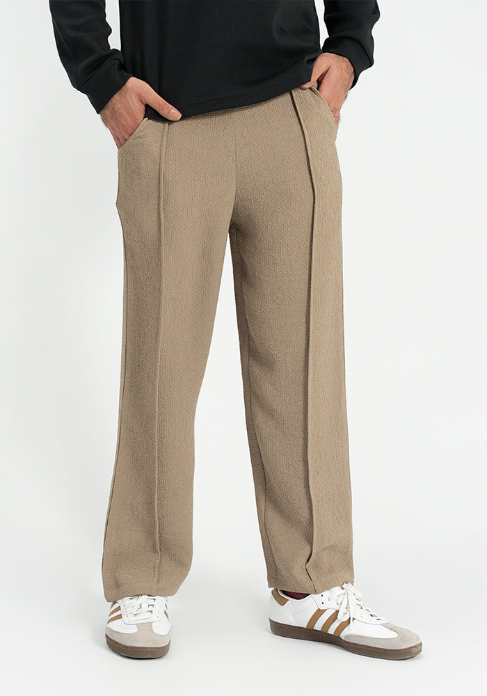 Textured Tailored Pants