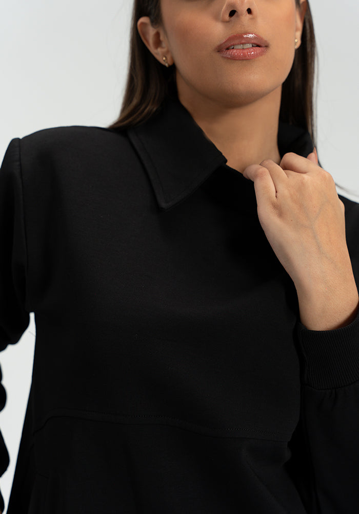 Collared Sweatshirt