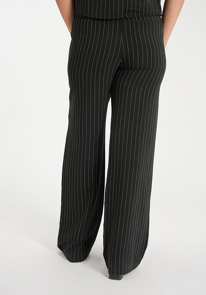 Pinstripe Wide Leg Pants