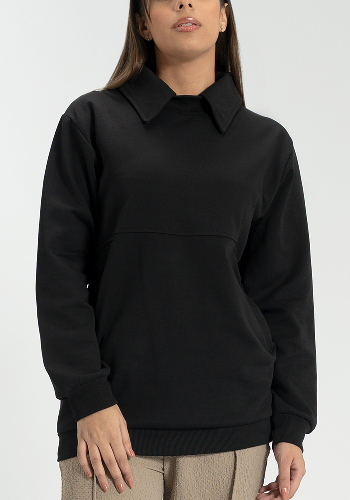 Collared Sweatshirt