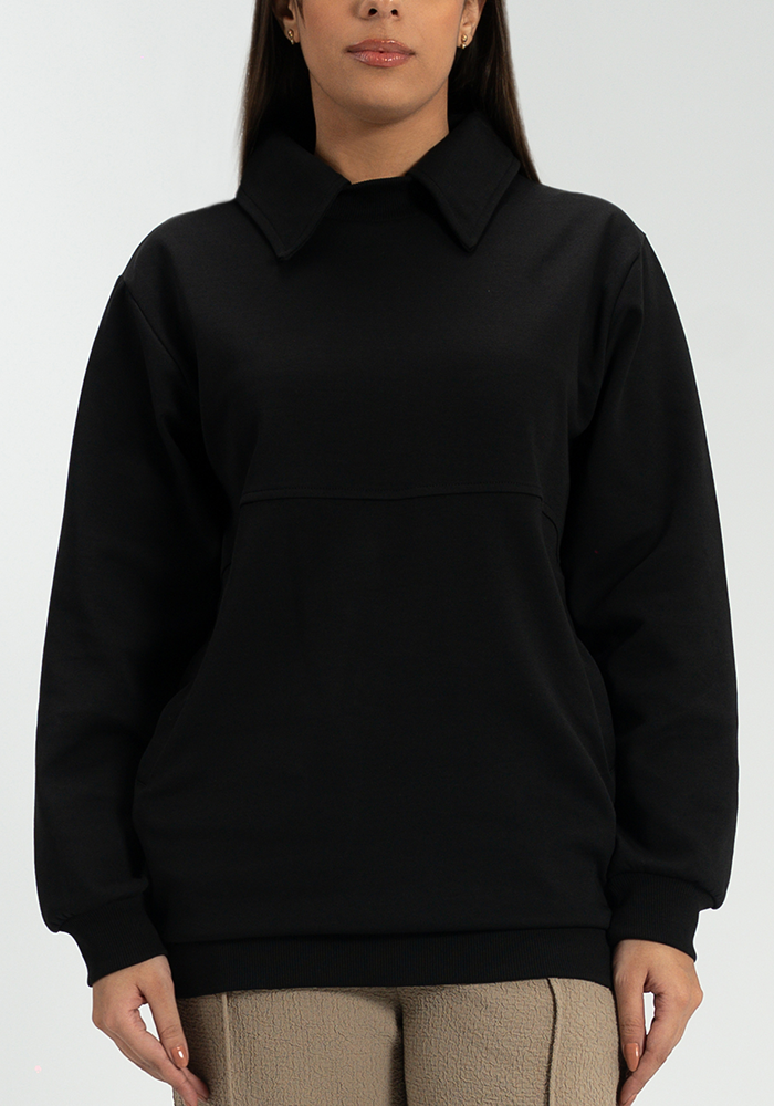 Collared Sweatshirt