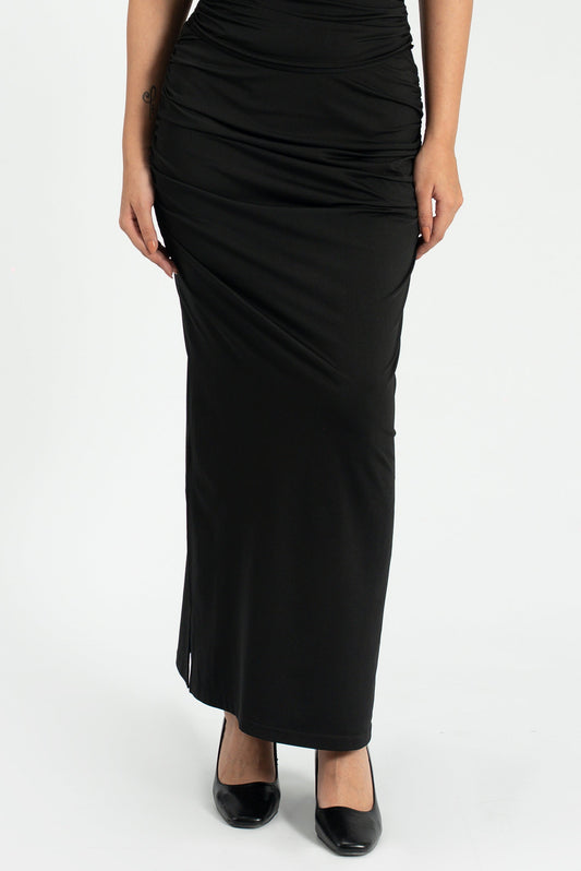 Ruched Midi Skirt
