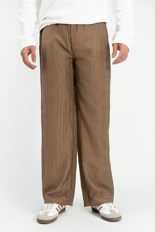Pleated Fabric Pants