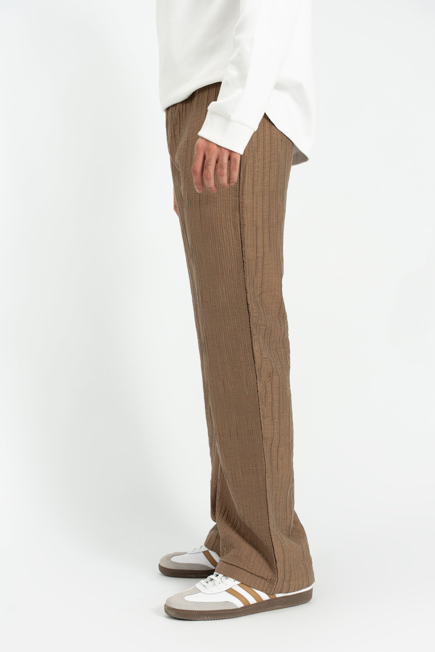 Pleated Fabric Pants