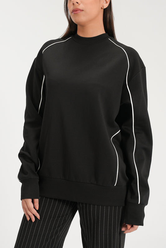 Sweatshirt - Contrast Piping