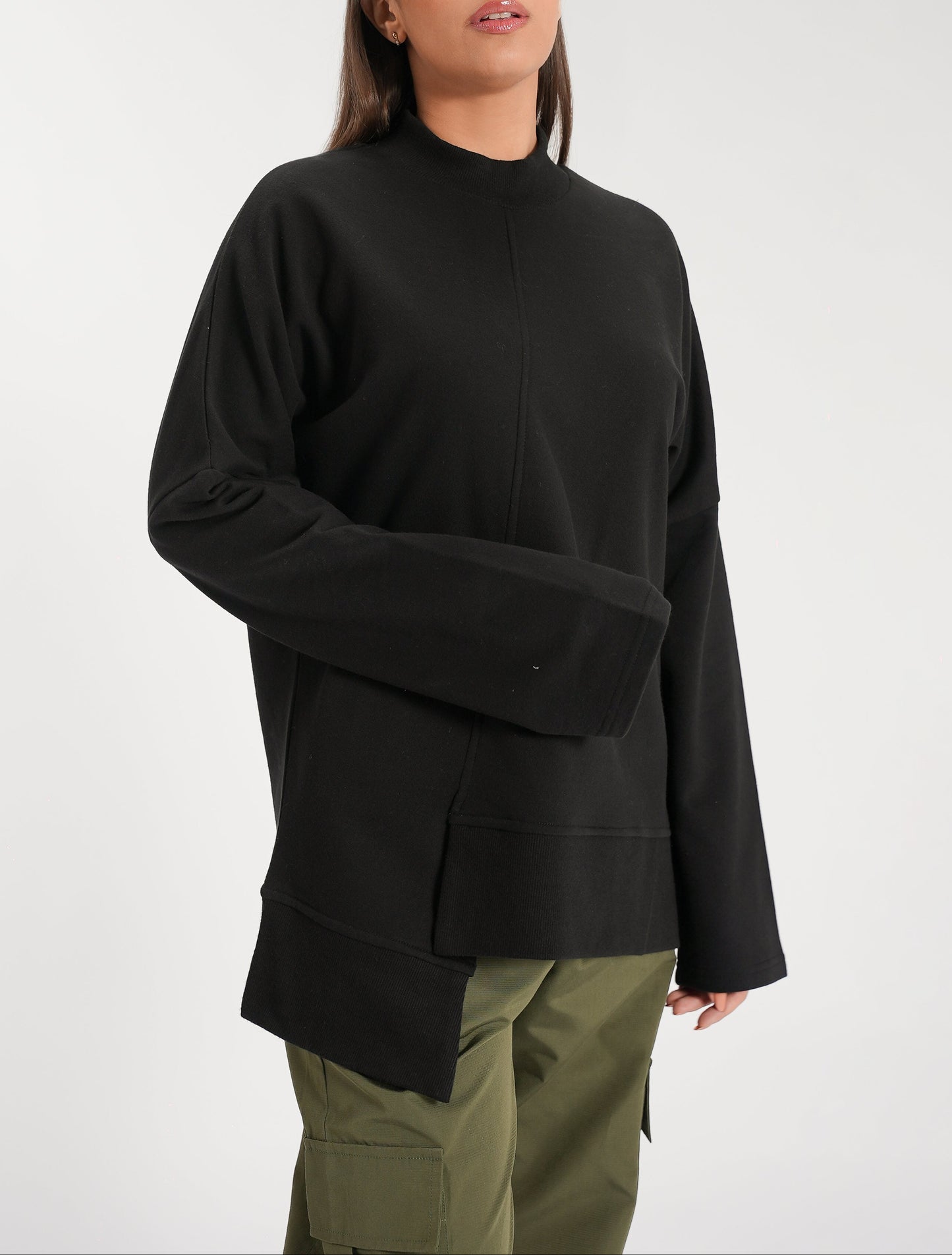 Asymmetrical Sweatshirt (Fleece)