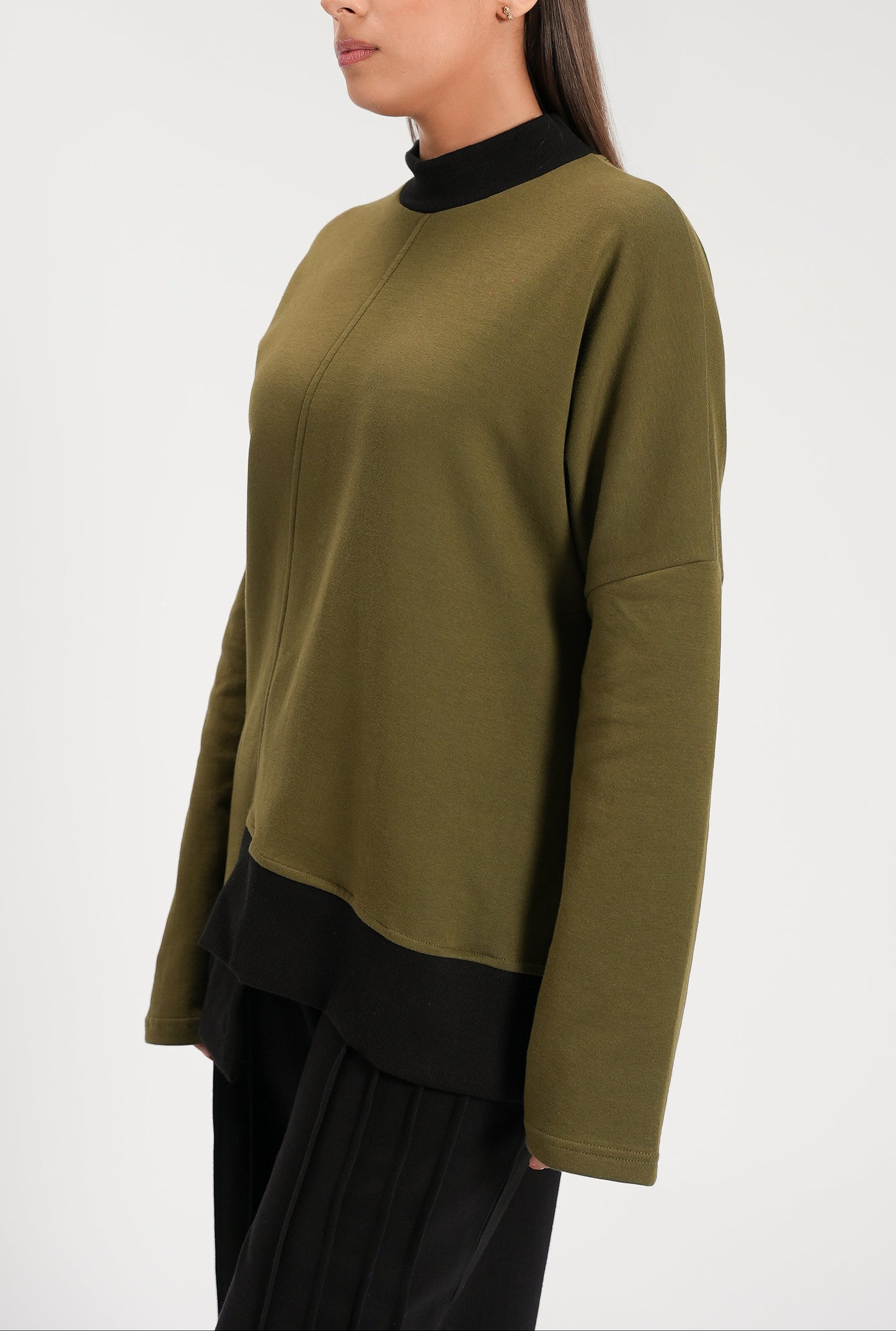 Asymmetrical Sweatshirt (Interlock)