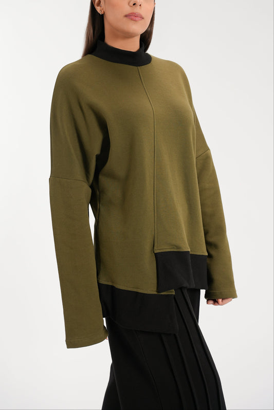 Asymmetrical Sweatshirt (Interlock)