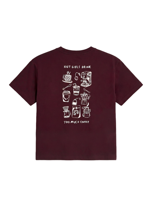 Printed Tee - Drink Too Much Coffee